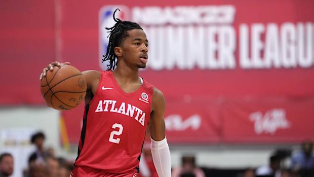 Atlanta Hawks guard Sharife Cooper during NBA Summer League.